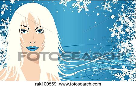 snow queen View Large Illustration Stock Illustration - snow queen. Fotosearch