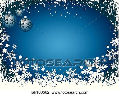 Drawing - Snowflake background. Fotosearch