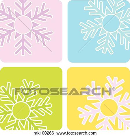 snowflakes View Large Illustration Stock Illustration - snowflakes. Fotosearch