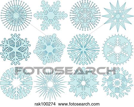 Stock Illustration - snowflakes. Fotosearch