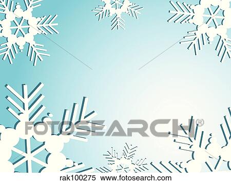 snowflakes View Large Illustration Stock Illustration - snowflakes. Fotosearch