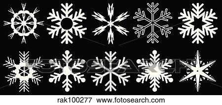 Stock Illustration - Snowflakes. Fotosearch