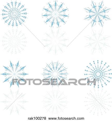 Stock Illustration - snowflakes. Fotosearch