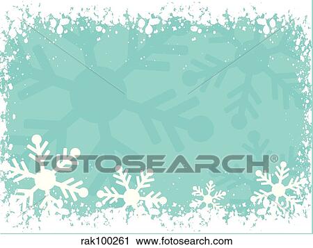 snowy border View Large Illustration Clip Art - snowy border. Fotosearch