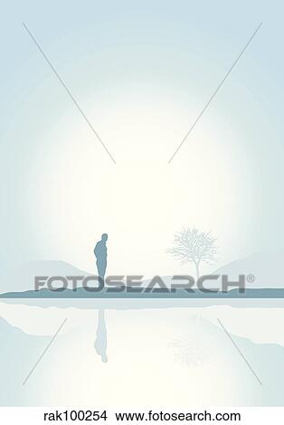 Stock Illustration - solitude. Fotosearch