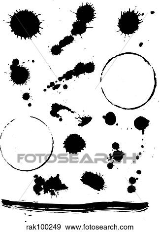Splats and stains View Large Illustration Stock Illustration - Splats and stains. Fotosearch