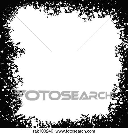 splatter border View Large Illustration Stock Illustration - splatter border. Fotosearch