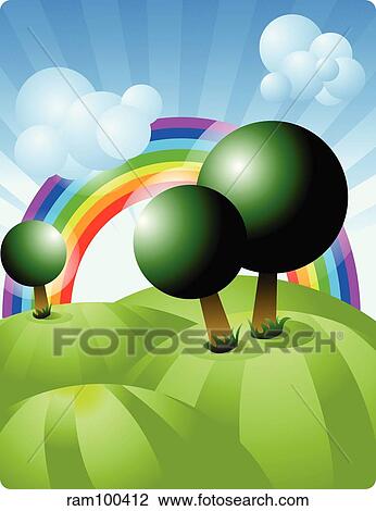 Drawing - spring. Fotosearch