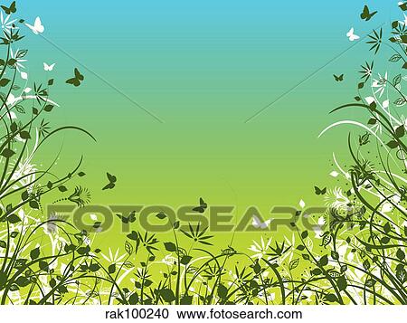 Clipart - Spring foliage. Fotosearch