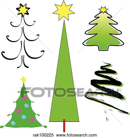 Stylised christmas trees View Large Illustration Stock Illustration - Stylised christmas trees. Fotosearch