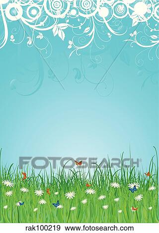 summer background View Large Illustration Stock Illustration - summer background. Fotosearch