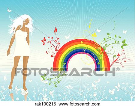 Summer floral View Large Illustration Stock Illustration - Summer floral. Fotosearch