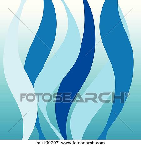 summer waves View Large Illustration Stock Illustration - summer waves. Fotosearch