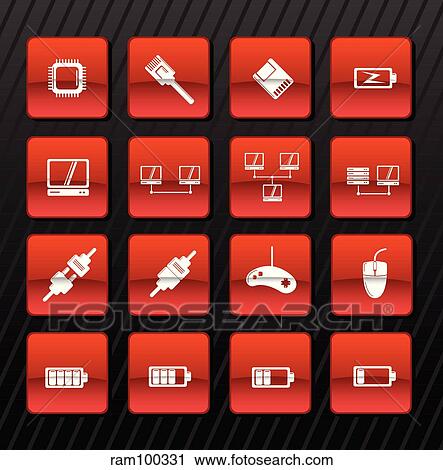 techno red View Large Illustration Clip Art - techno red. Fotosearch