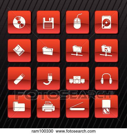 techno red View Large Illustration Clipart - techno red. Fotosearch