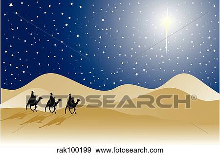 Three wise men View Large Illustration Stock Illustration - Three wise men. Fotosearch