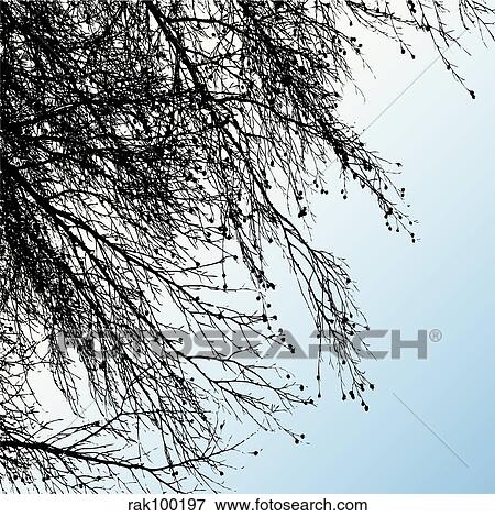 tree branches View Large Illustration Stock Illustration - tree branches. Fotosearch