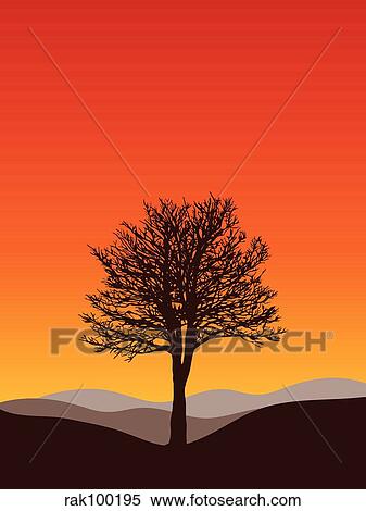 tree silhouette View Large Illustration Stock Illustration - tree silhouette. Fotosearch
