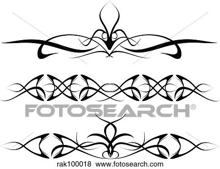Stock Illustration - tribal tattoos. Fotosearch