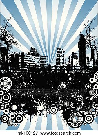 Urban grunge View Large Illustration Stock Illustration - Urban grunge. Fotosearch