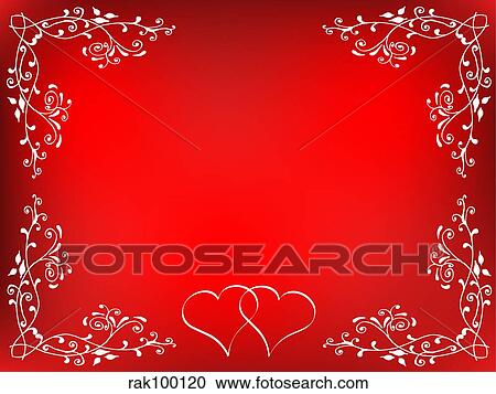Clipart - Valentines background. Fotosearch