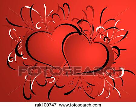 Stock Illustration - Valentines background. Fotosearch