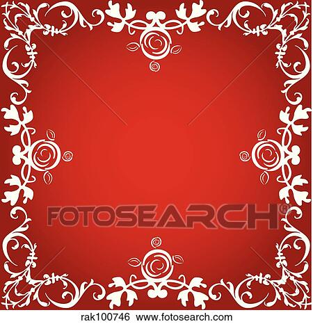 Stock Illustration - valentines border. Fotosearch