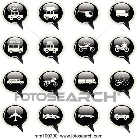 vehicle bubble View Large Illustration Clipart - vehicle bubble. Fotosearch