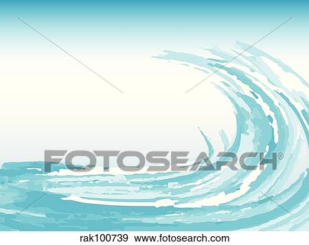 Stock Illustration - wave. Fotosearch