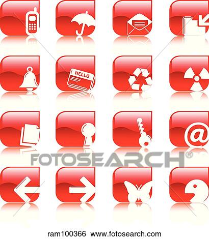WEB red reflection View Large Illustration Stock Illustration - WEB red reflection. Fotosearch