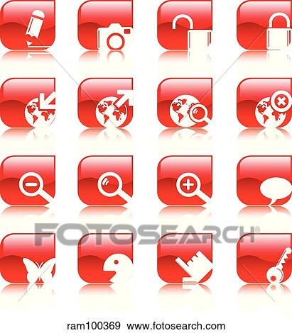 WEB red reflection View Large Illustration Stock Illustration - WEB red reflection. Fotosearch