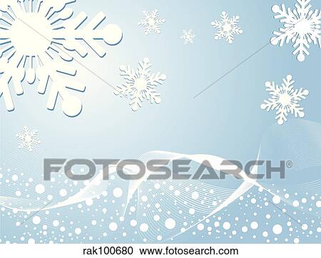 Clipart - winter background. Fotosearch