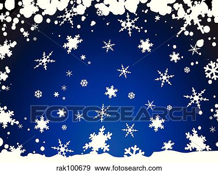 Stock Illustration - Winter background. Fotosearch