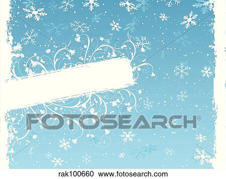winter floral grunge View Large Illustration Clipart - winter floral grunge. Fotosearch