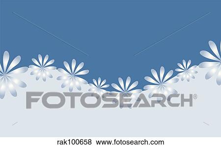 Winter flowers View Large Illustration Stock Illustration - Winter flowers. Fotosearch