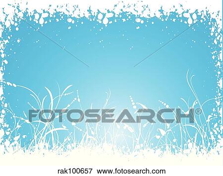Winter foliage View Large Illustration Stock Illustration - Winter foliage. Fotosearch