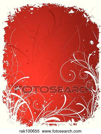 Winter grunge border View Large Illustration Stock Illustration - Winter grunge border. Fotosearch