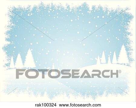 winter landscape View Large Illustration Stock Illustration - winter landscape. Fotosearch