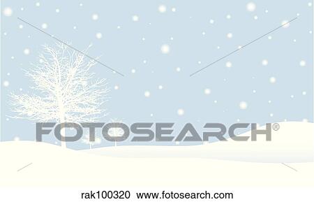 Winter scene View Large Illustration Clipart - Winter scene. Fotosearch