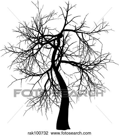 winter tree View Large Illustration Drawing - winter tree. Fotosearch