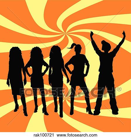 young people View Large Illustration Clip Art - young people. Fotosearch
