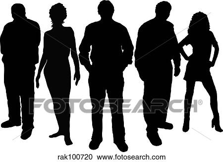 Clipart - young people. Fotosearch