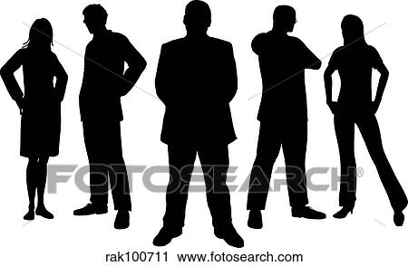 Young professionals View Large Illustration Clip Art - Young professionals. Fotosearch