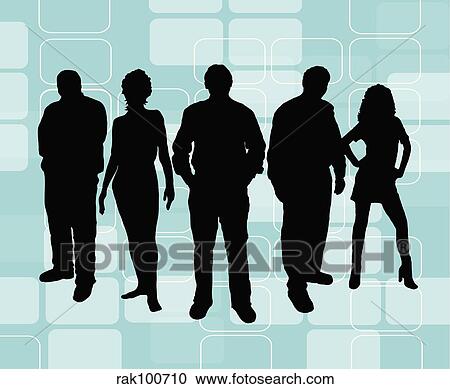 young retro people View Large Illustration Clipart - young retro people. Fotosearch
