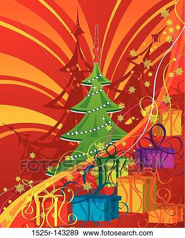 Stock Illustration - Abstract Christmas background. Fotosearch