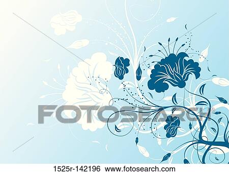 Abstract floral background View Large Illustration Stock Illustration - Abstract floral background. Fotosearch