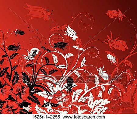 Abstract floral background View Large Illustration Stock Illustration - Abstract floral background. Fotosearch
