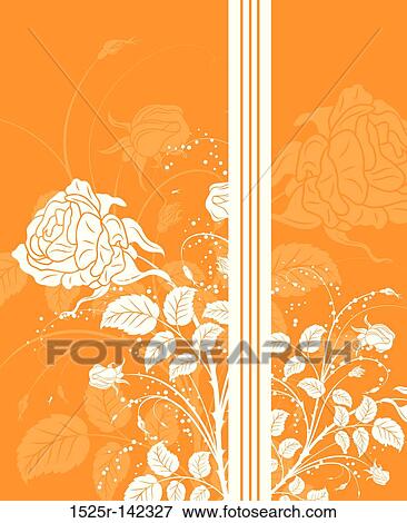 Abstract floral background View Large Illustration Stock Illustration - Abstract floral background. Fotosearch