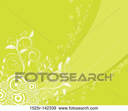 Stock Illustration - Abstract floral background. Fotosearch