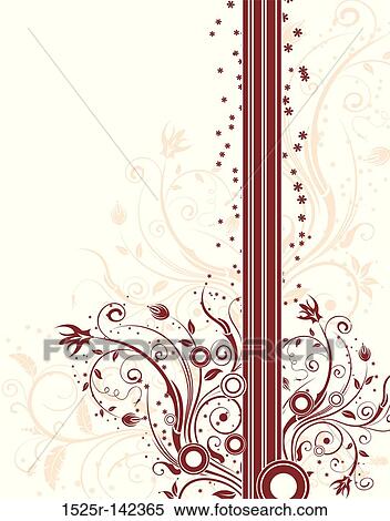 Abstract floral background View Large Illustration Stock Illustration - Abstract floral background. Fotosearch